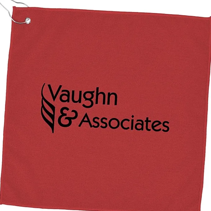 Microfiber Golf Towel - 15 inches x 15 inches - 24 hr