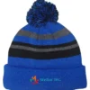Microfleece Lined Pom Pom Beanie - 24 hr