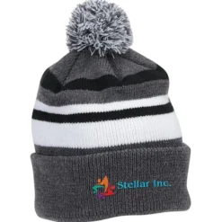 Microfleece Lined Pom Pom Beanie - 24 hr