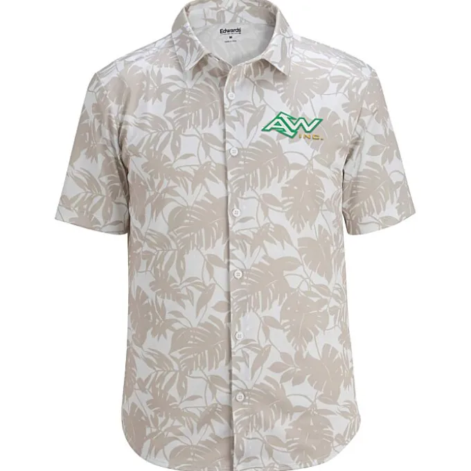 Mini Pique Knit Short Sleeve Camp Shirt