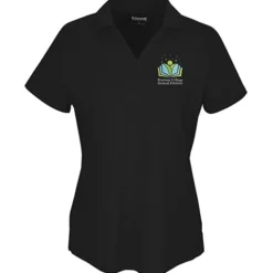Mini-Pique Performance Split V-Neck Polo - Ladies'
