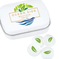 Mint Tin with Imprinted Mints