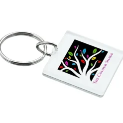 Mirrored Keychain - Square - 24 hr
