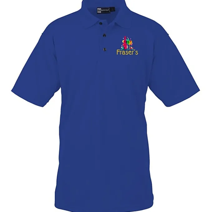 Moisture Management Polo with Stain Release - Men's - Full Color