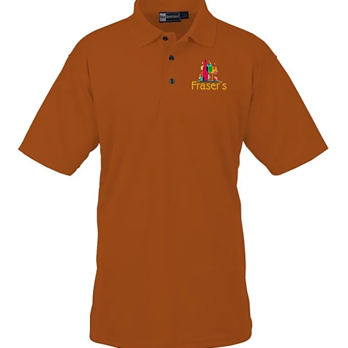 Moisture Management Polo with Stain Release - Men's - Full Color