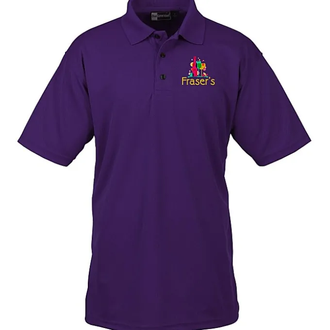 Moisture Management Polo with Stain Release - Men's - Full Color