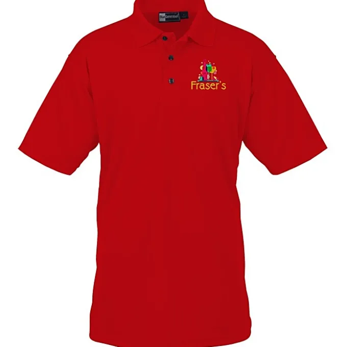Moisture Management Polo with Stain Release - Men's - Full Color