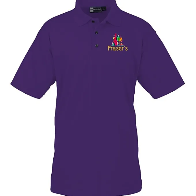 Moisture Management Polo with Stain Release - Men's - Full Color
