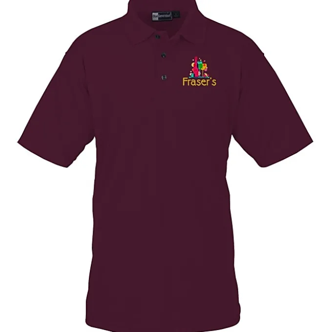 Moisture Management Polo with Stain Release - Men's - Full Color