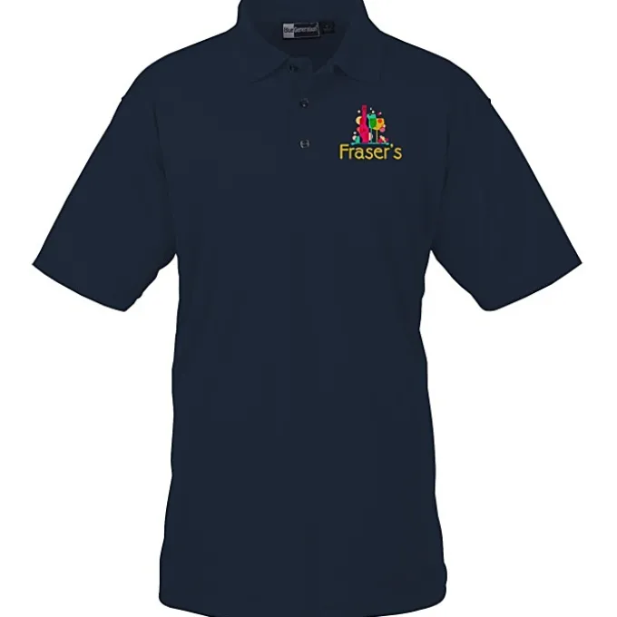 Moisture Management Polo with Stain Release - Men's - Full Color