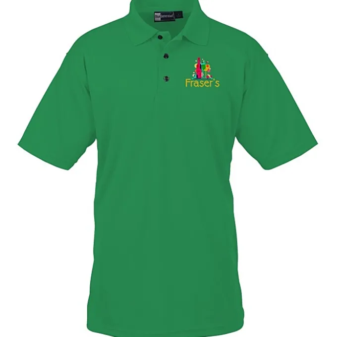 Moisture Management Polo with Stain Release - Men's - Full Color