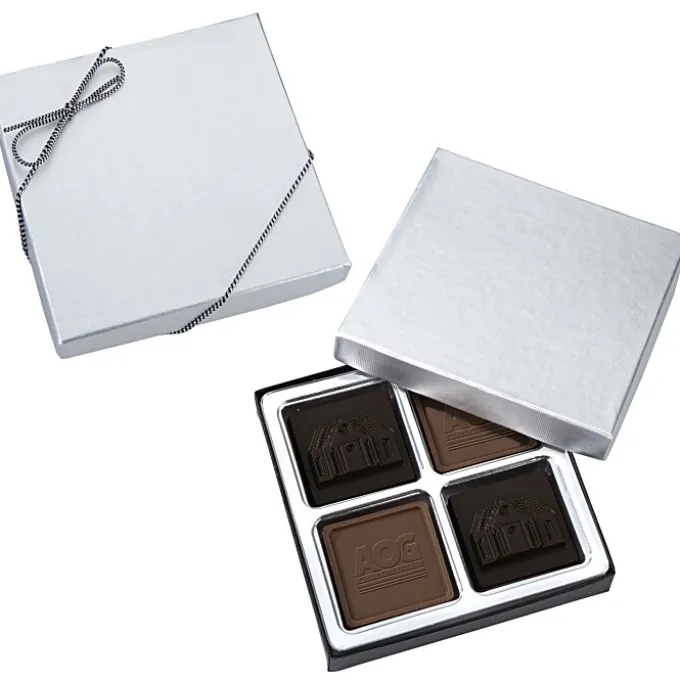 Molded Chocolate Squares - 4-Pieces