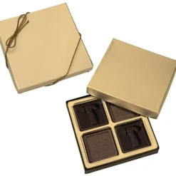 Molded Chocolate Squares - 4-Pieces