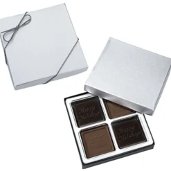 Molded Chocolate Squares - 4-Pieces