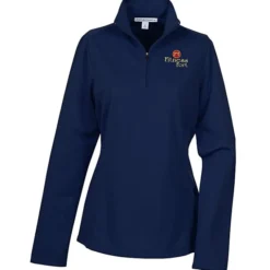 Molecule Mesh 1/2-Zip Pullover - Ladies' - Embroidered