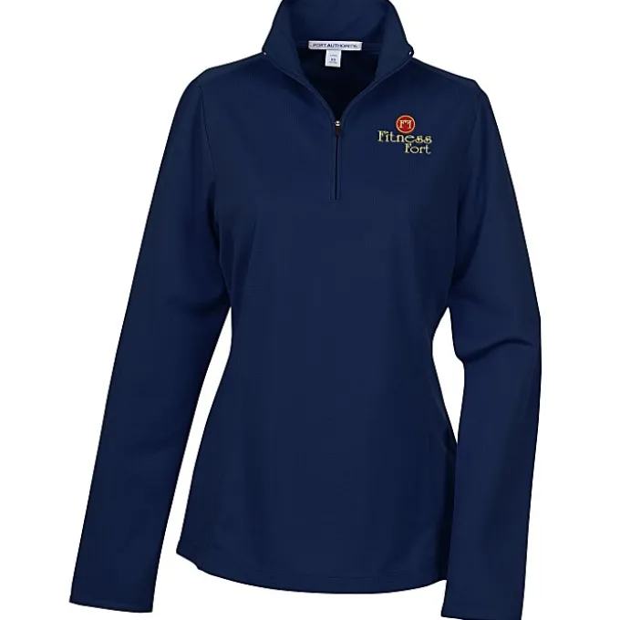 Molecule Mesh 1/2-Zip Pullover - Ladies' - Embroidered
