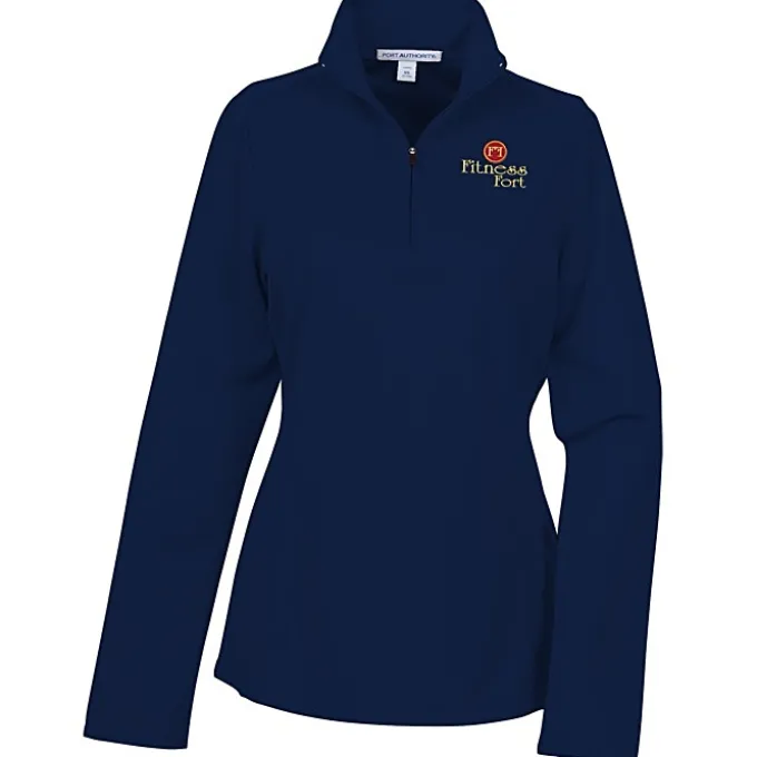 Molecule Mesh 1/2-Zip Pullover - Ladies' - Embroidered