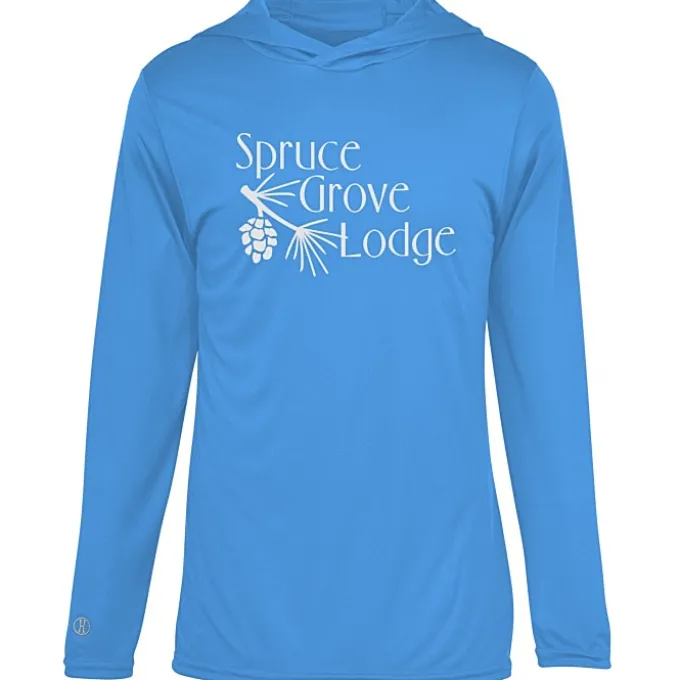 Momentum Solid Long-Sleeve Hooded T-Shirt
