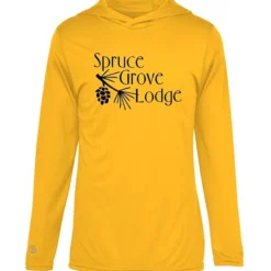 Momentum Solid Long-Sleeve Hooded T-Shirt