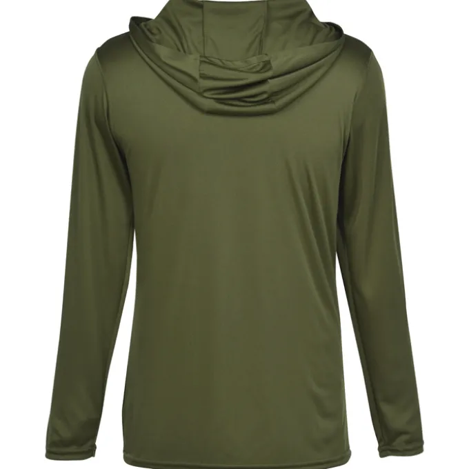 Momentum Solid Long-Sleeve Hooded T-Shirt