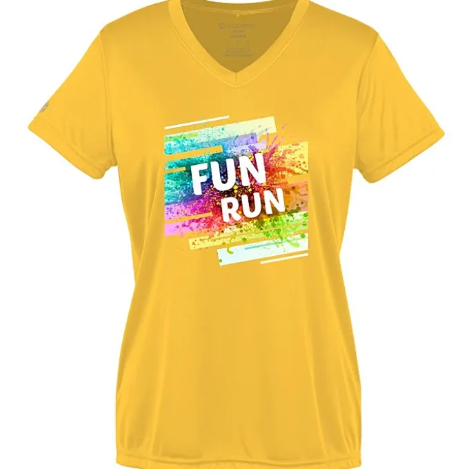 Momentum Solid V-Neck T-Shirt - Ladies' - Full Color