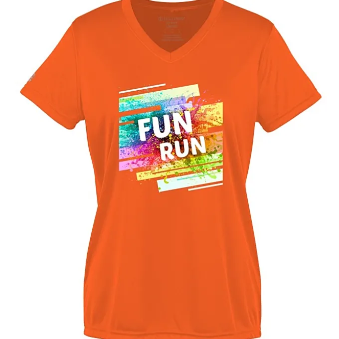 Momentum Solid V-Neck T-Shirt - Ladies' - Full Color