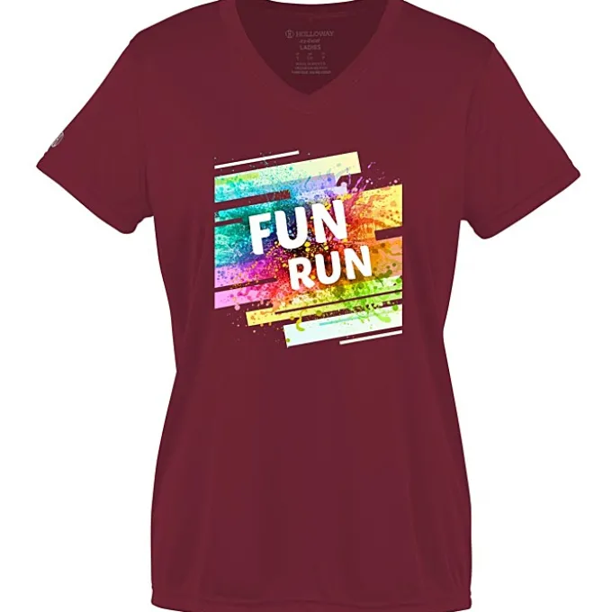 Momentum Solid V-Neck T-Shirt - Ladies' - Full Color