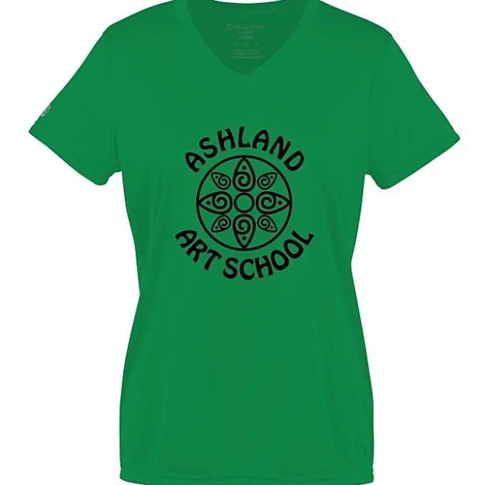 Momentum Solid V-Neck T-Shirt - Ladies' - Screen