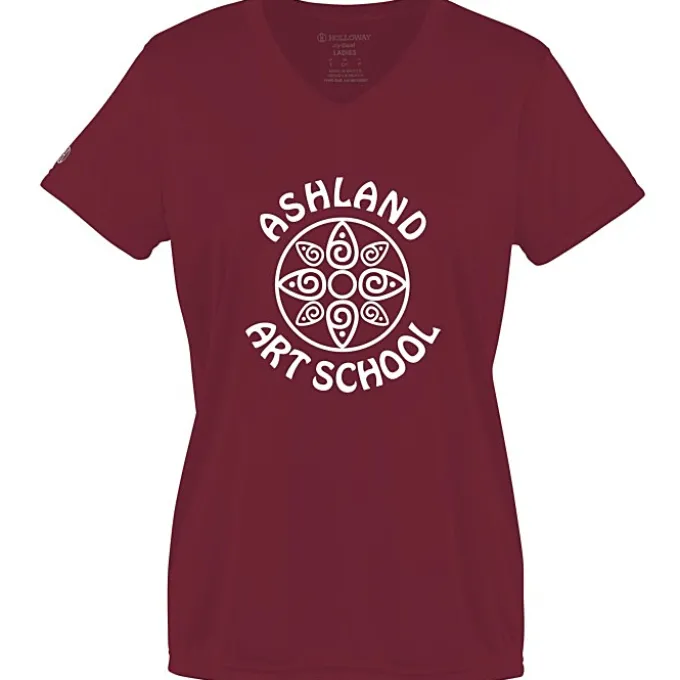 Momentum Solid V-Neck T-Shirt - Ladies' - Screen