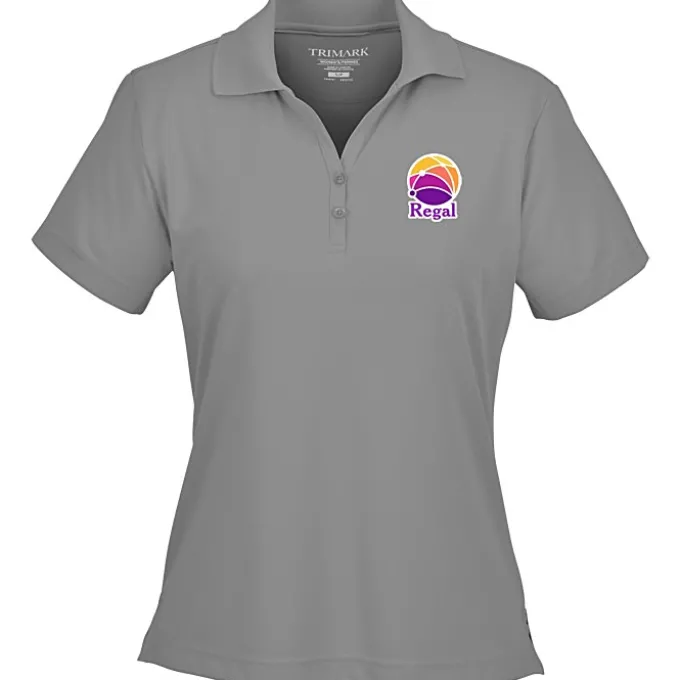 Moreno Textured Micro Polo - Ladies' - TE Transfer