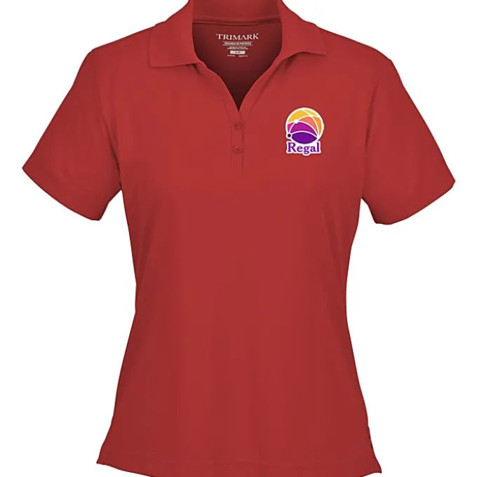 Moreno Textured Micro Polo - Ladies' - TE Transfer