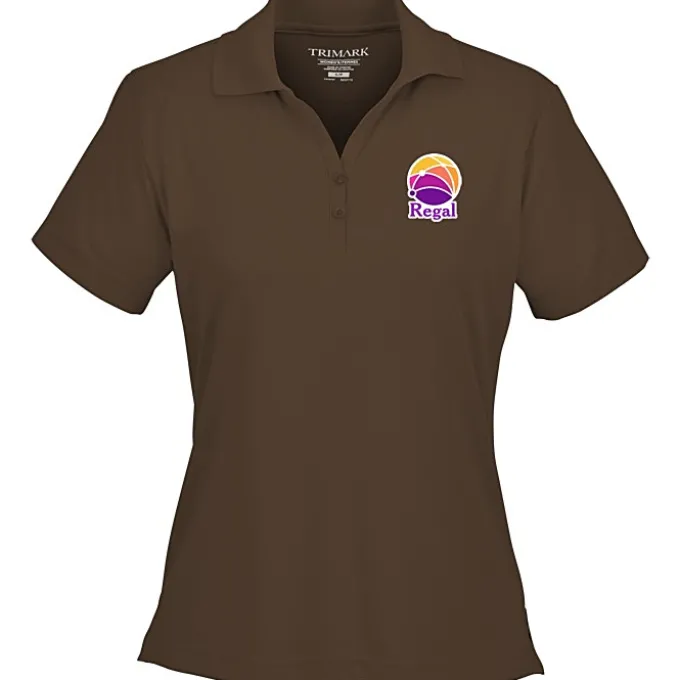 Moreno Textured Micro Polo - Ladies' - TE Transfer