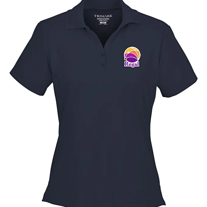 Moreno Textured Micro Polo - Ladies' - TE Transfer