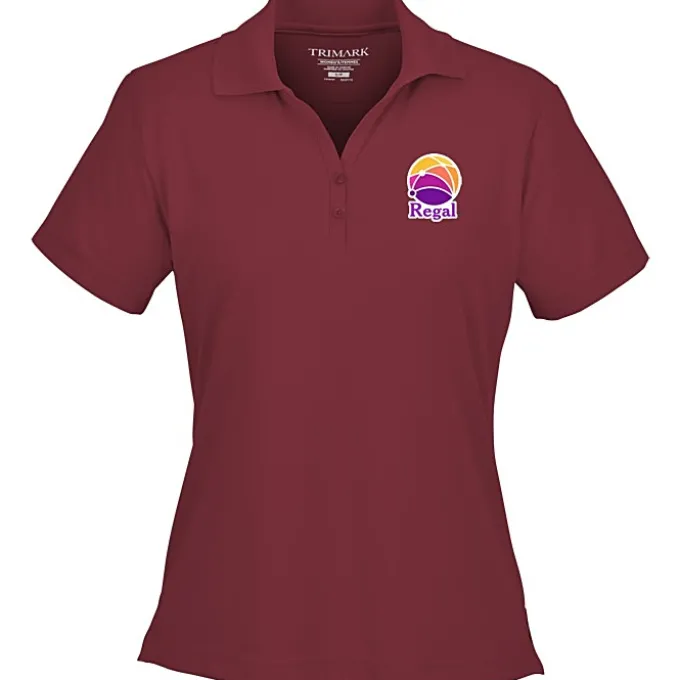 Moreno Textured Micro Polo - Ladies' - TE Transfer