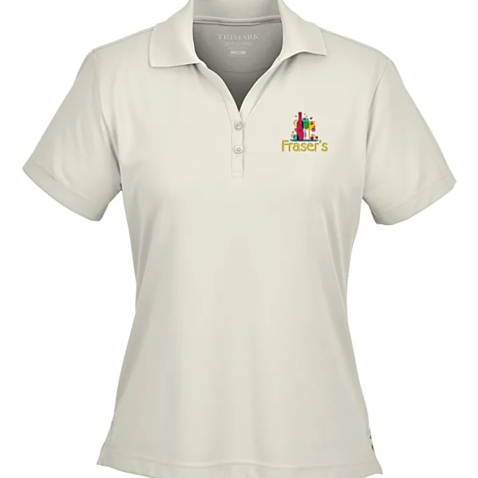 Moreno Textured Micro Polo - Ladies' - Embroidered - 24 hr