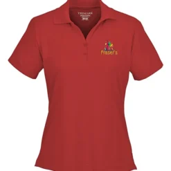 Moreno Textured Micro Polo - Ladies' - Embroidered - 24 hr