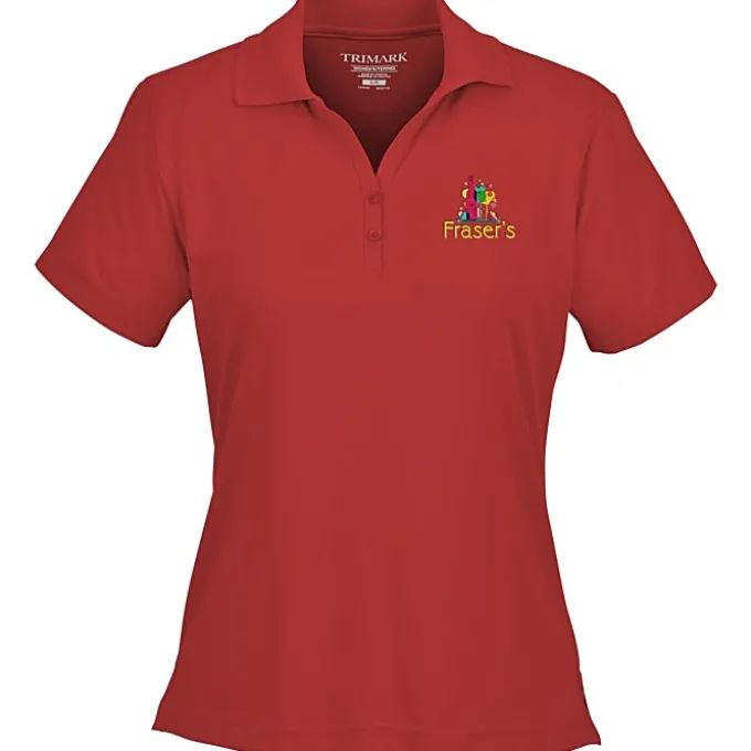 Moreno Textured Micro Polo - Ladies' - Embroidered - 24 hr