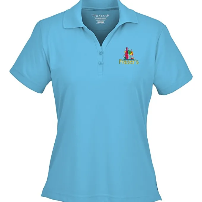 Moreno Textured Micro Polo - Ladies' - Embroidered - 24 hr