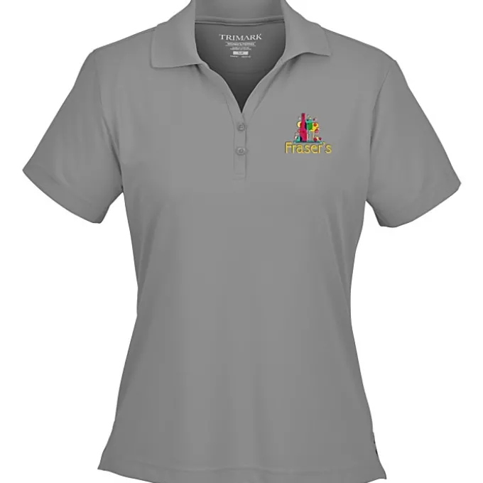 Moreno Textured Micro Polo - Ladies' - Embroidered - 24 hr