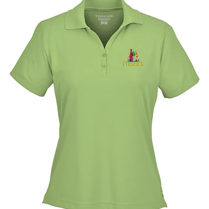 Moreno Textured Micro Polo - Ladies' - Embroidered - 24 hr
