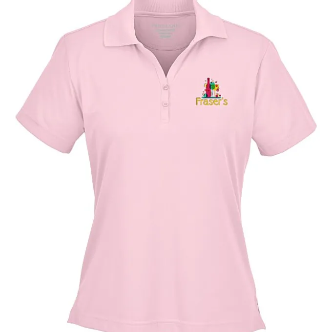 Moreno Textured Micro Polo - Ladies' - Embroidered - 24 hr