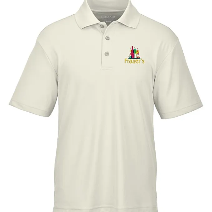 Moreno Textured Micro Polo - Men's - Embroidered