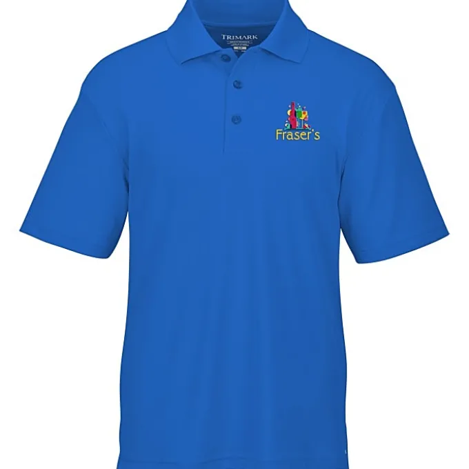 Moreno Textured Micro Polo - Men's - Embroidered