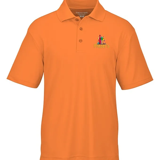 Moreno Textured Micro Polo - Men's - Embroidered
