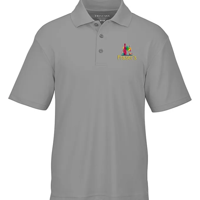 Moreno Textured Micro Polo - Men's - Embroidered