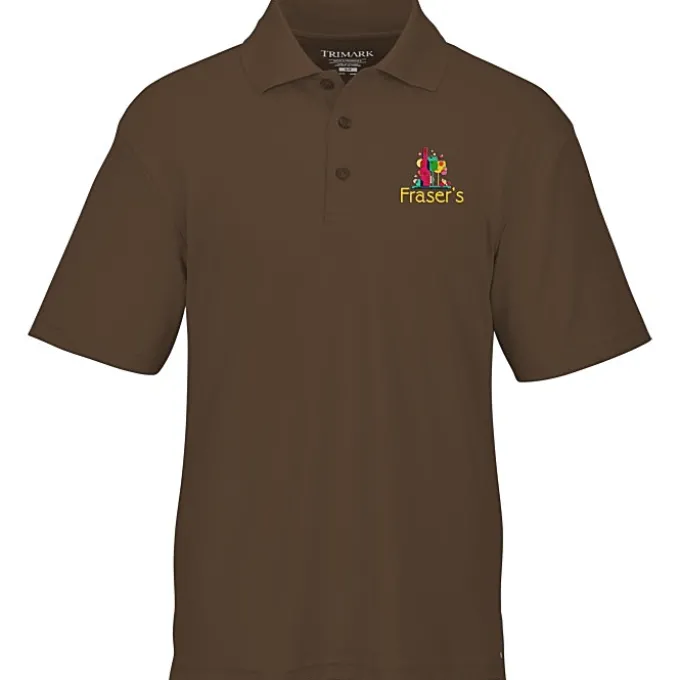 Moreno Textured Micro Polo - Men's - Embroidered