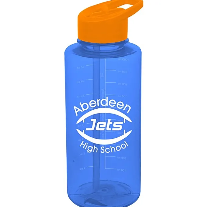 Mountain Bottle with Flip Straw Lid - 36 oz