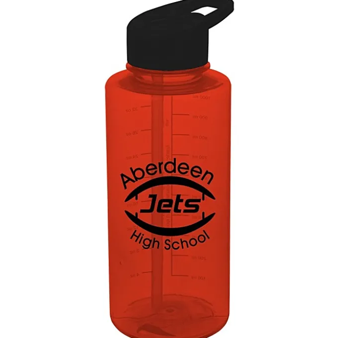 Mountain Bottle with Flip Straw Lid - 36 oz