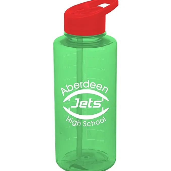 Mountain Bottle with Flip Straw Lid - 36 oz