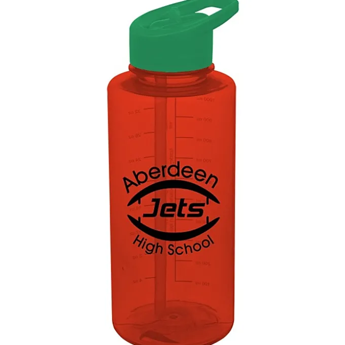 Mountain Bottle with Flip Straw Lid - 36 oz